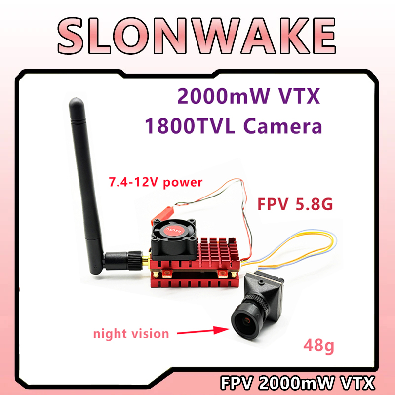 Quadcopter Frame - SLONWAKE 2W 2000mW 5,8G VTX Sender1800TVL