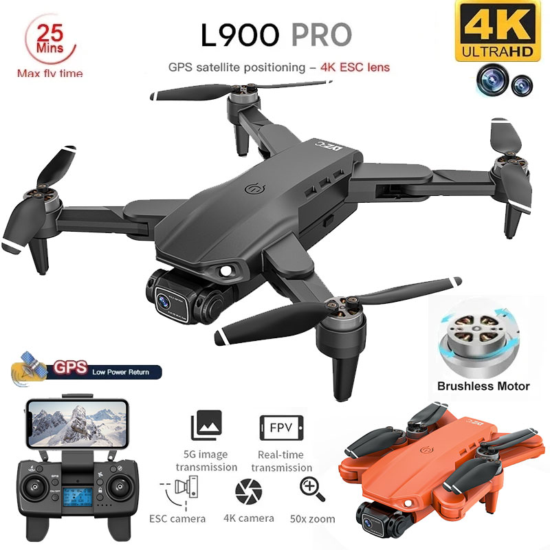 Drone Rc Foldable - L900 Pro GPS Drone 4K Professionelle