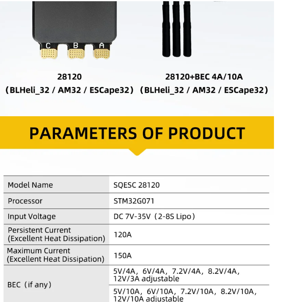 Drone Rc Frequency - Controller unterstützt 128KHz PWM-Frequenz für FPV-Renndrohnen,
