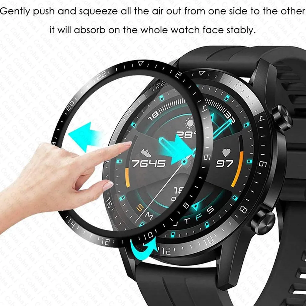 Drone Gt3 Rc - 20D Gebogenes Panzerglas für Huawei Watch