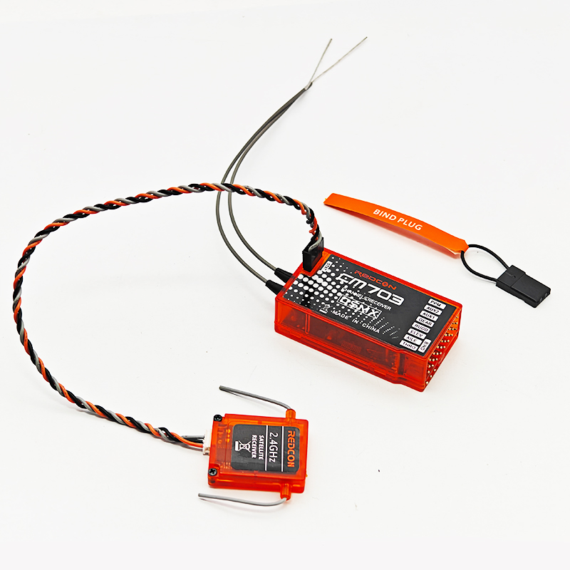 Telemetry Module Rc - CM703 7-Kanal-2,4-GHz-RX-Empfänger mit Satelliten-PPM- und PWM-Ausgang,
