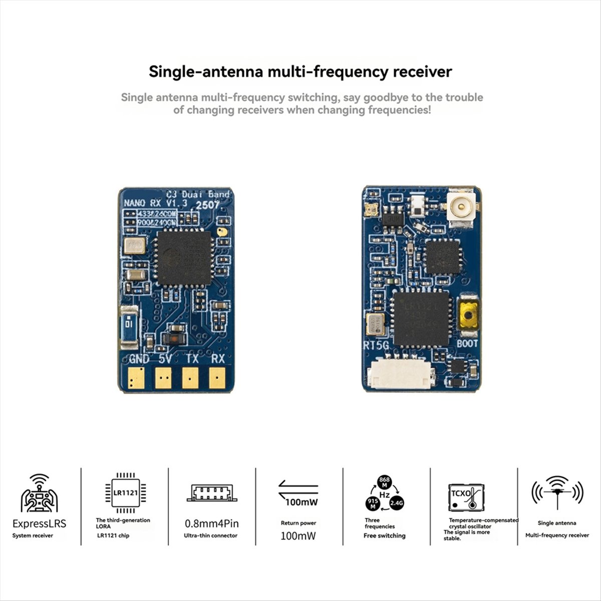 Drone Rc Frequency - L73A NEUER ELRS Dual-Band Nano-Empfänger 900/2400