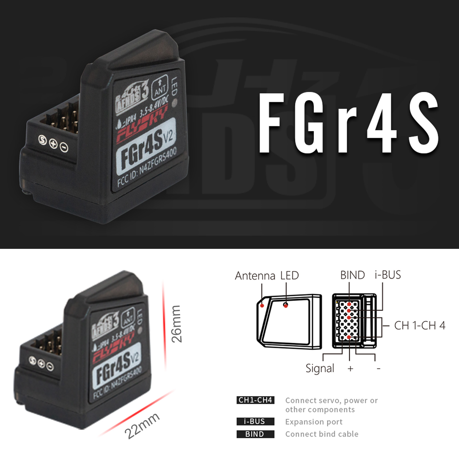 Flysky FGR4S V2 Empfänger AFHD – Telemetry Module Rc Bewertung und Preis