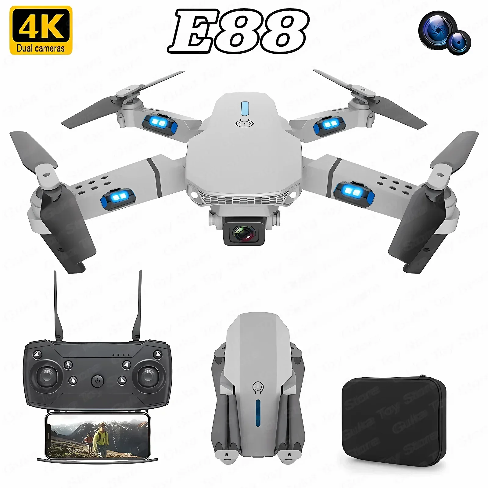 E88 Pro WIFI FPV Drohne Weitwi – Drone Rc E88 Pro Bewertung und Preis