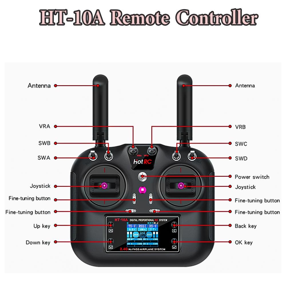 Hotrc Hot RC HT-10A HT10A 2.4G – Drone Rc Parts Bewertung und Preis