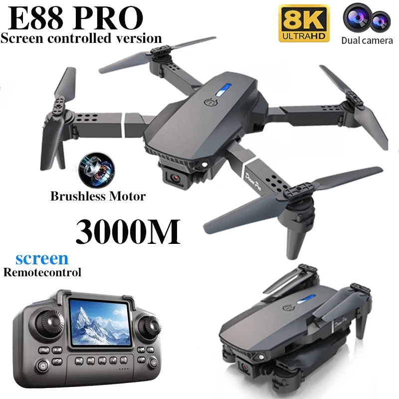 E88 PRO Drohne mit Bildschirm, – Drone Rc E88 Pro Bewertung und Preis